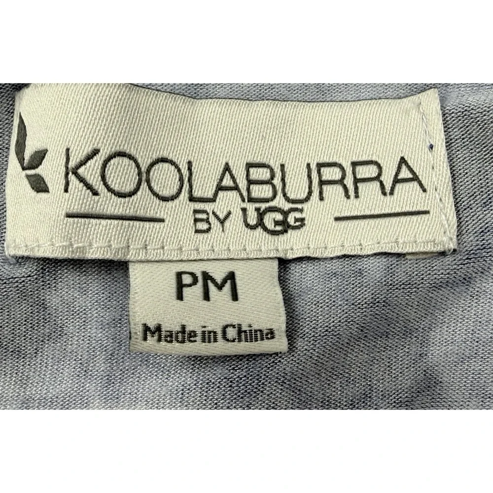 Koolaburra UGG Blue White Tie Dye Pattern Pajamas PM Soft Comfy Lounge